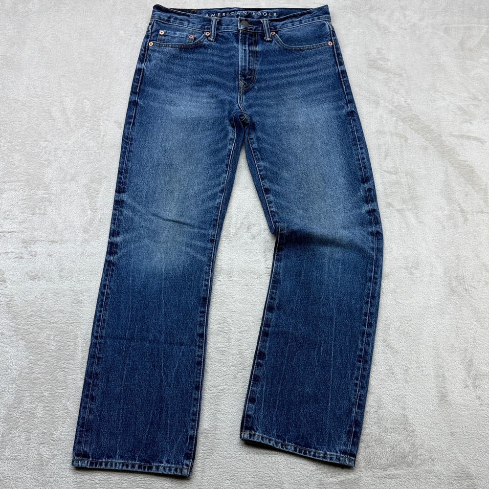 American Eagle Original Bootcut Jeans Mens 28x32 Blue Medium Wash Denim Preppy